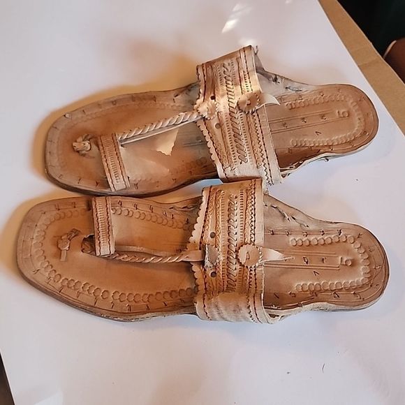 Water Buffalo Mexican Leather Huarache Leather Sandals Women's 5 - Picture 2 of 3